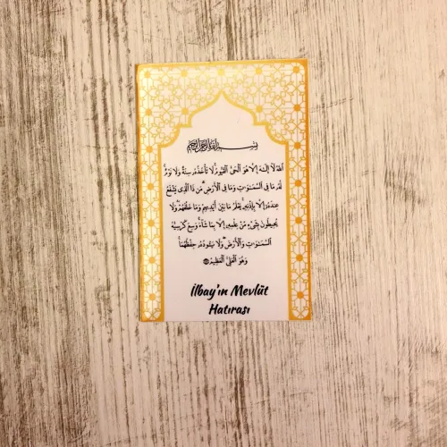 Mevlüt Magneti 6x9cm - 18 Adet