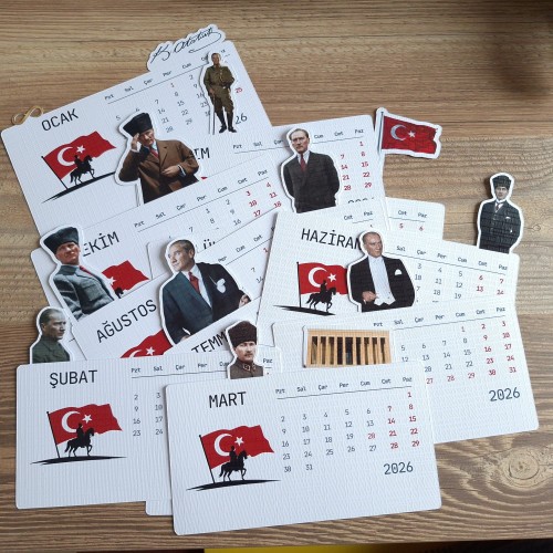 2026 Atatürk Masa Takvimi